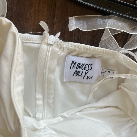 Princess Polly White Bodysuit with Ribbon Straps 2 - Picture 3 of 9